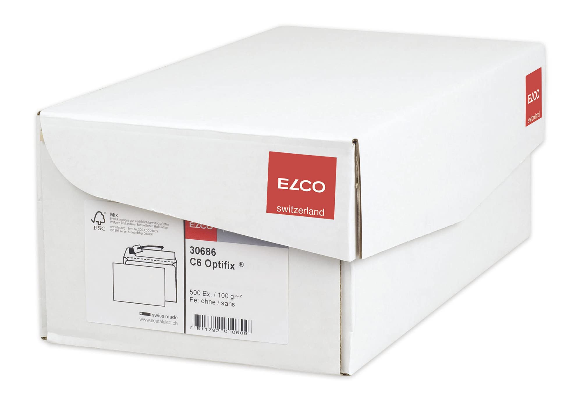 Image secondaire de Enveloppes Auto-Adhésives ELCO Premium C6 - Lot de 500 - 100% Recyclé