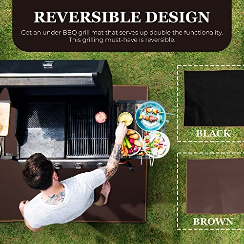 5 Layers Fire Pit Mat 6Mm Fahrenheit 360 Under Grill Mat, 36 X 48 Inches, Fire Pit Mat With Reversible 2-In-1 Design, Fire-Resistant Floor Protector Mat For Deck, Patio, Lawn, Bbq - Splatter Catcher #TOP4