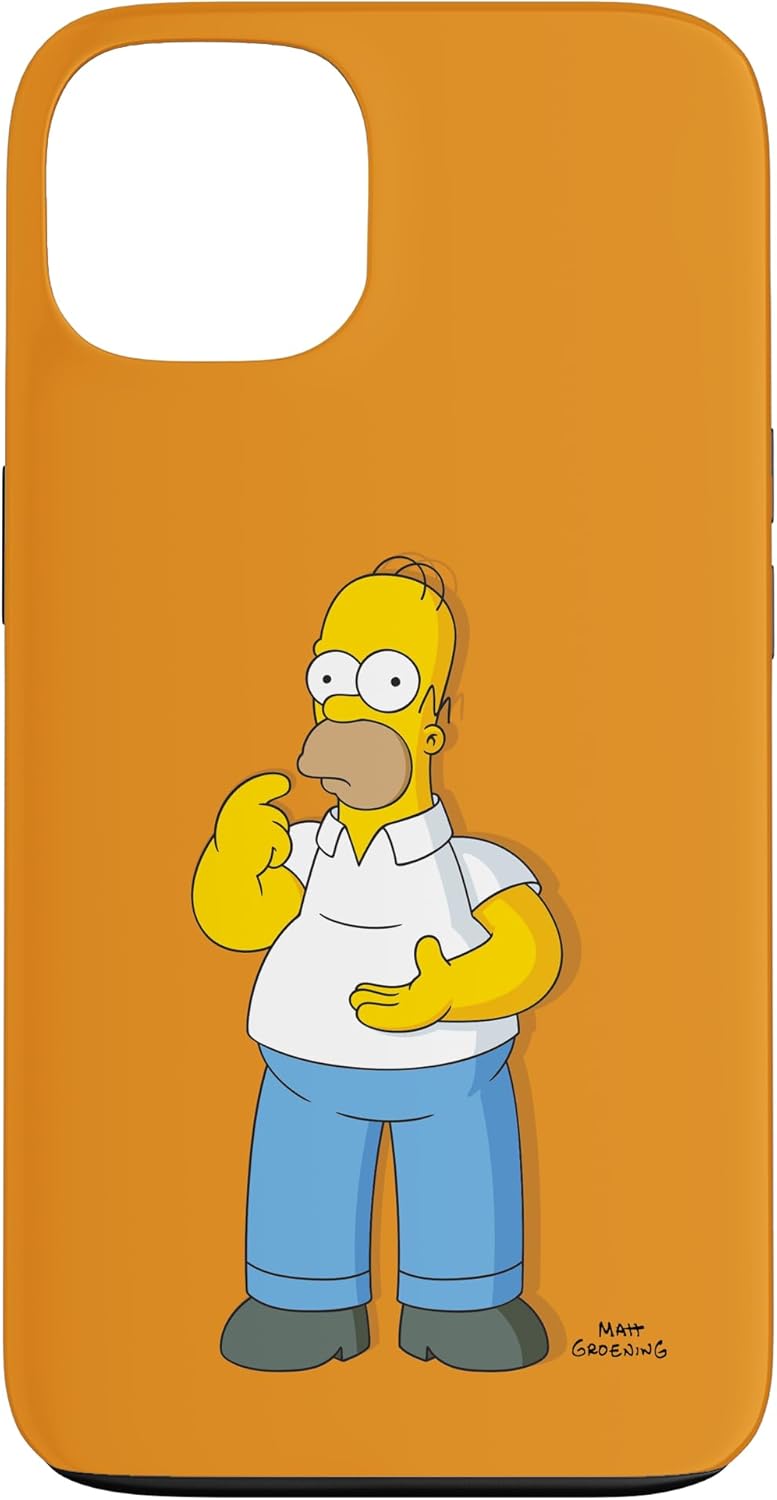 The Simpsons Homer Simpson Duff Brown Case for iPhone 16 Pro Max