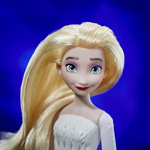 Miniatura 2 de Disney Frozen 2 Queen Elsa Shimmer - Muñeca de moda, ropa y accesorios extraíbles, cabello rubio largo, juguete para niños de 3 años en adelante