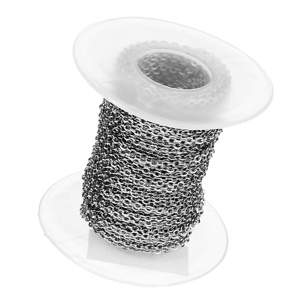 10 zestawów 10 jardów DIY stalowy kabel otwarty ogniwo biżuteria akcesoria do łańcucha 1,5 mm