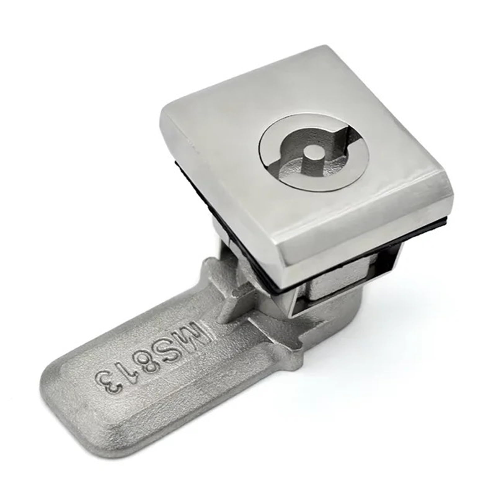 Wpoiyhgby 304 Sus Stainless Steel Hardware Square Head Turn Tongue Lock For Cinet Doors Network Cinets Communication 1Pcs(304 Sus)