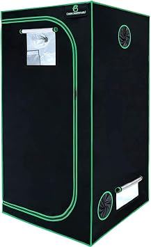 GA Grow Tent 60x60x120CM(24''x24''x48'') Reflective Mylar Hydroponic Grow Tent with Observation Window and Waterproof Floor Tray for Indoor Plant Growing 2'x2'