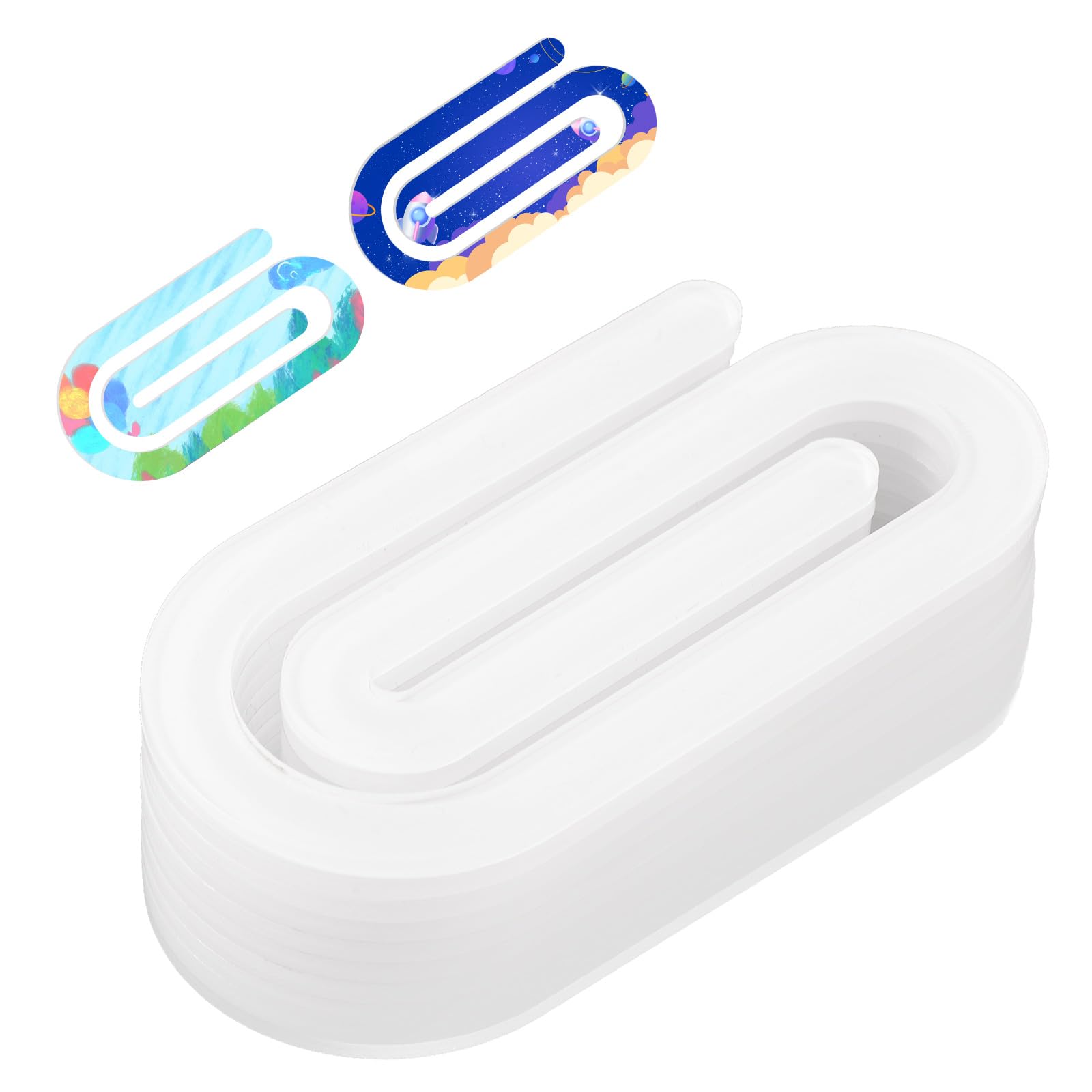 Lyreh 10pcs Sublimation Acrylic Paper Clips, 4x2 Inch Jumbo Sublimation Clipboard Blanks Sublimation Clip for Home Office Classroom