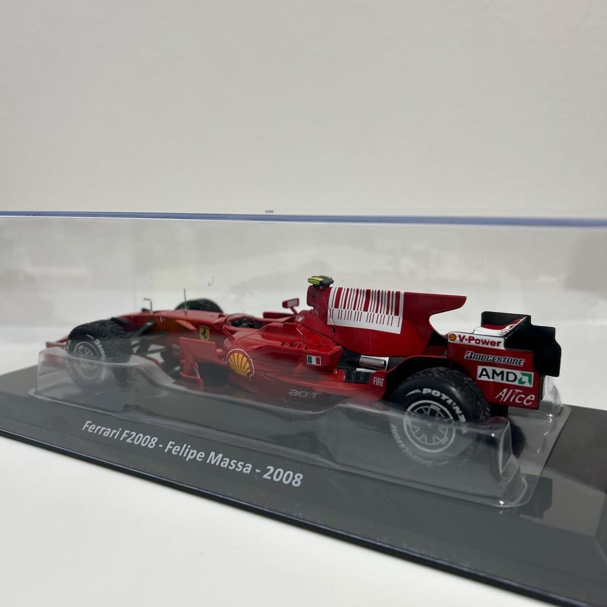LEGENDS Of FERRARI F1 - DeAgostini - Pack 57 - Ferrari F2008 -2008 - Felipe  Massa. レ グランディ ビッグスケールコレクション 1/24 Ferrari F2008#2 Felipe Massa F1 GP フェラー