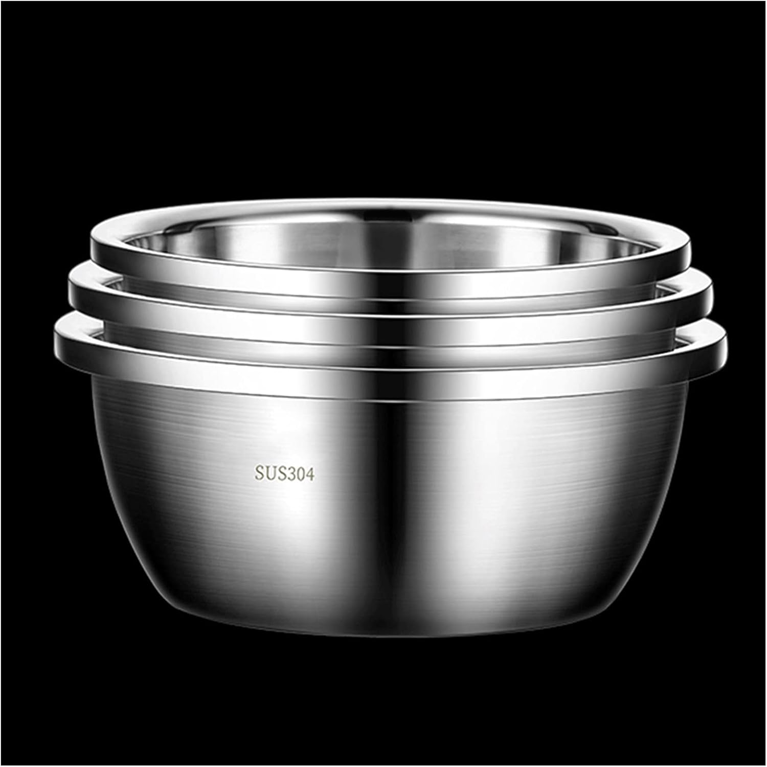 HOLPPO StainlessSteel Mixing Bowls (Set of 3) Stainless