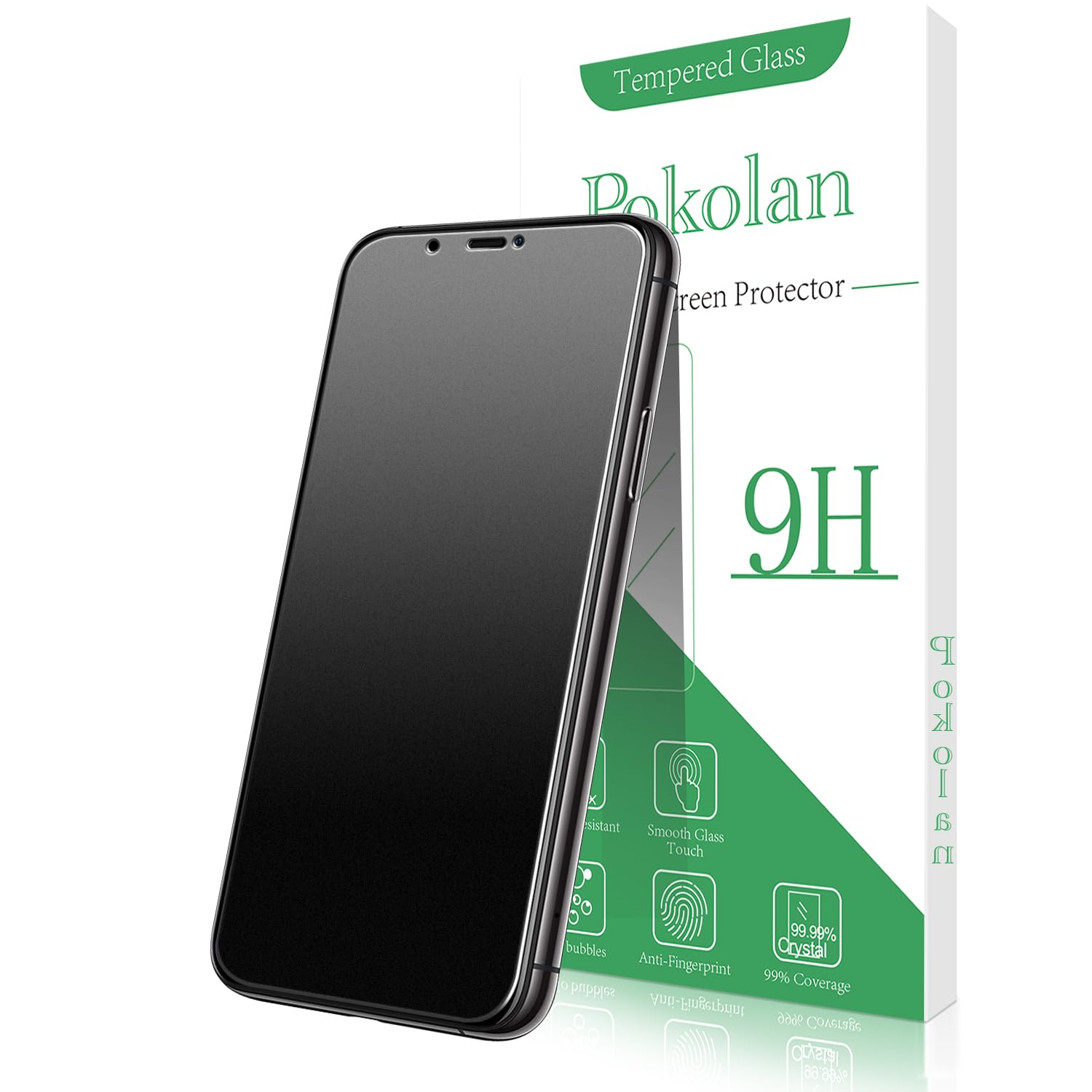 Pokolan 3 Piezas Protector Pantalla Mate para iPhone 11 Pro Max, XS Max