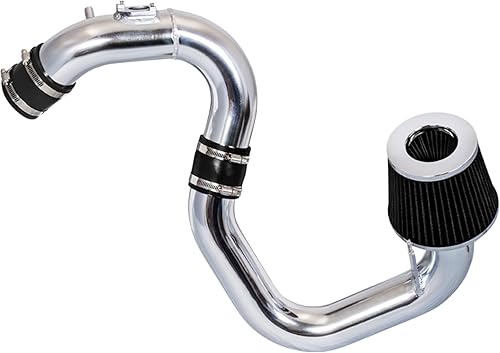 Rtunes Racing Kit de admisión de aire frío + filtro combo negro compatible para Mazda 3 L4 04-09 2.0L y 2.3L