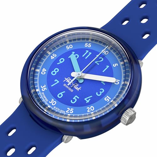 Flik Flak Boy Kids Watch Biosourced Quartz Waterproof Fizz in Blue3