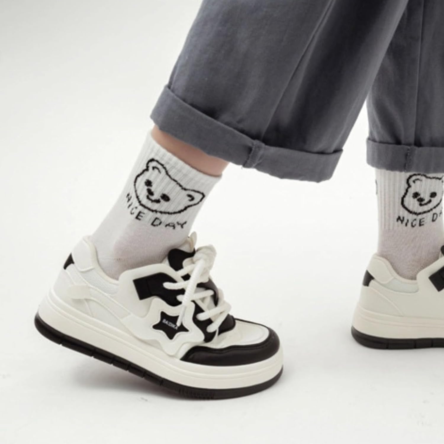 Star Shoes Walking Sneakers for Women Breathable Sporty Charm Y2K Aesthetic Cute Chunky Comfort Insole US 4-8 - Image 6