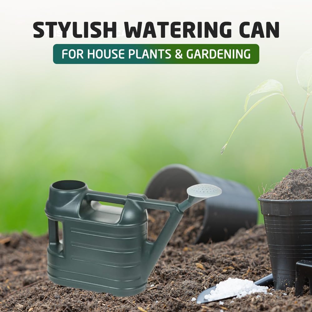 ACCURATE Watering Can comes complete with sprinkler rose and is ideal for light watering around your garden.-GREEN (6.5 LITRE) — view 4