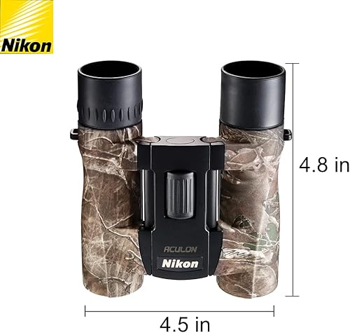 Miniatura 2 de Nikon Aculon A30 - Binoculares A30 de 10 x 25 (16641) TrueTimber Kanati Camo Compact Binocular Bundle con bolígrafo de lente, funda de transporte y