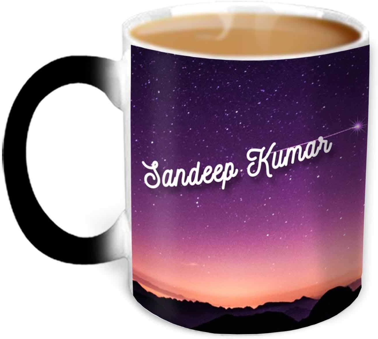 Hot Muggs® You're the Magic… Sandeep Kumar Magic Mug Personalised Name Ceramic, 315ml, 1 Unit