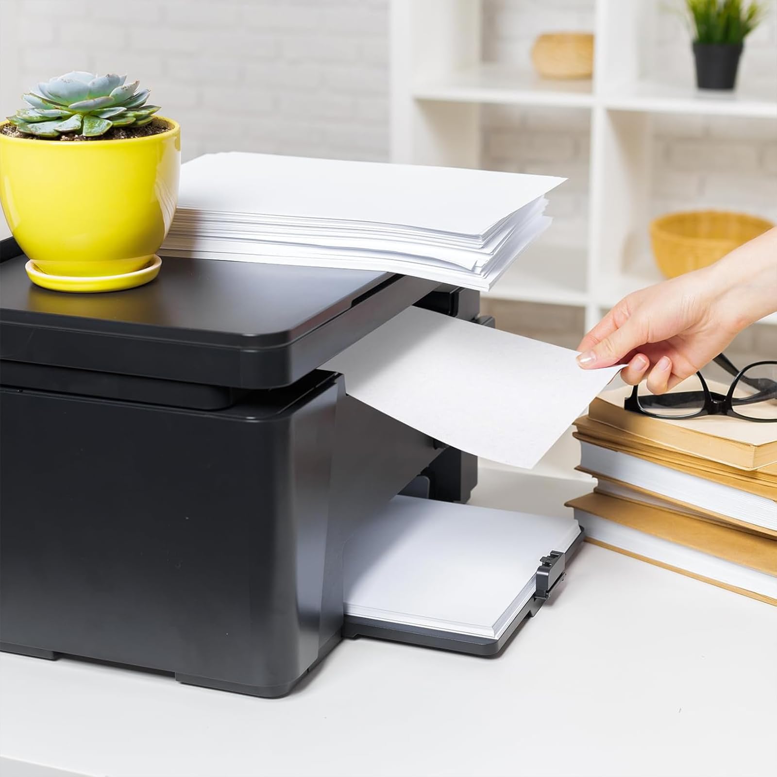 Fuyoooo 30 hojas de limpieza de impresora de 8.5 x 11 pulgadas, hojas de limpieza de escáner, trituradora de papel para copiadora, fax, computadora, escáner, impresión