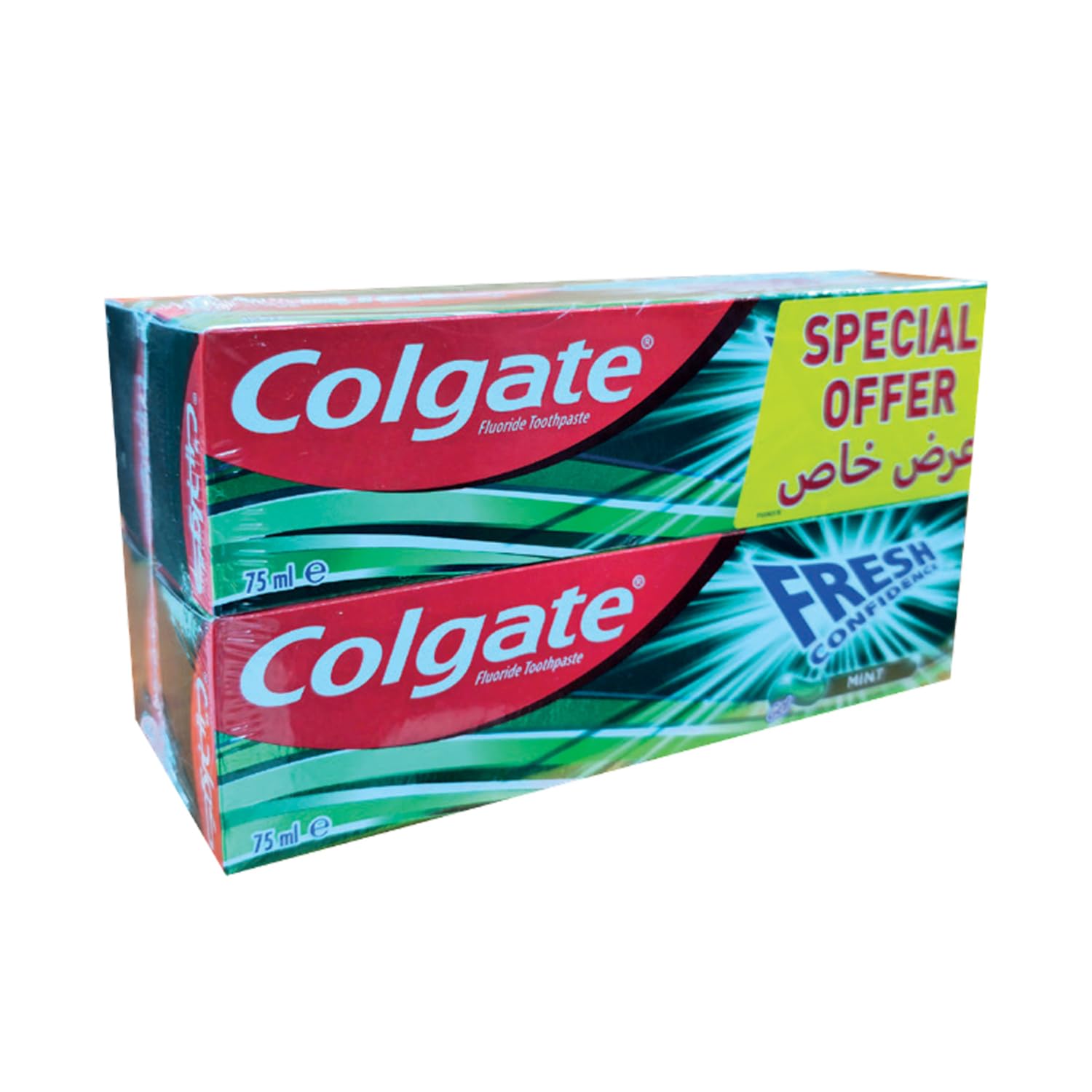 ColgateFresh Confidence Gel Mint Toothpaste Value Pack, 4 x 75 ml