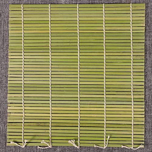 Tapete de bambu para sushi da HEMOTON com rolo de sushi, ferramenta para fazer sushi, verde, para ca