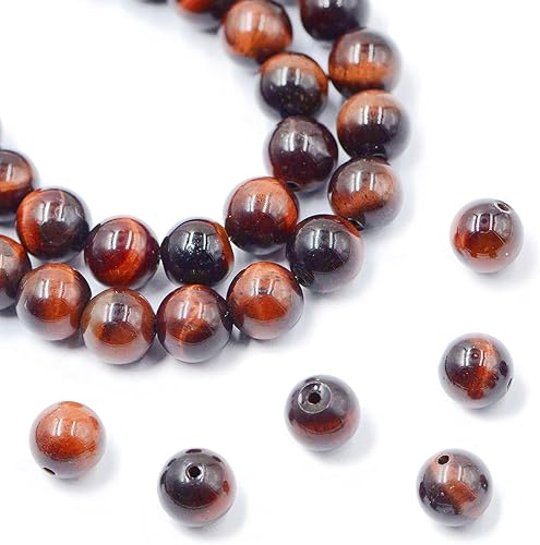 Miniatura 25 de AD Beads Cuentas sueltas redondas de piedras preciosas naturales de 381 mm para pulseras, collares, aretes, manualidades de joyería DIY