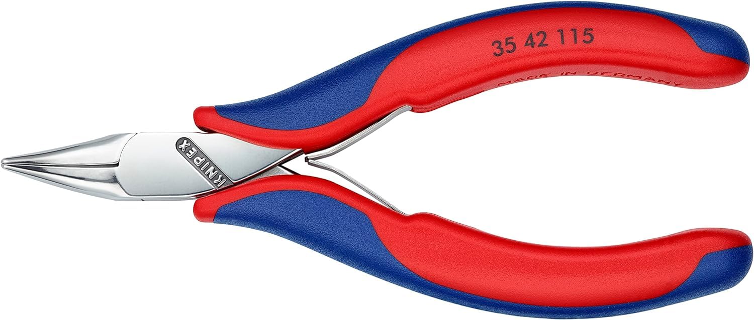 KNIPEX Szczypce dla elektroników ze złączem wsuwkowym z osłonkami wielokomponentowymi 115 mm, 35 42 115