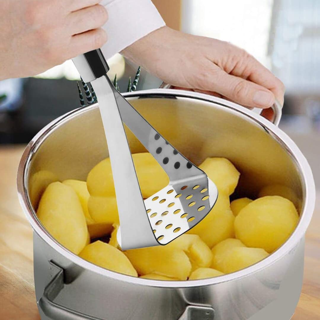 Oc9 Stainless Steel Pizza Cutter/Slicer & Egg Whisk/Egg Beater & Potato Masher/Pav Bhaji Masher for Kitchen 4