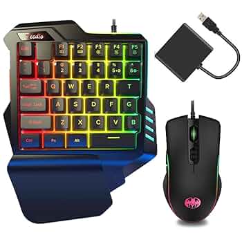 専用キーボードとマウス付き Amazon | ワイヤレスゲーミングキーボードとマウス、レインボー