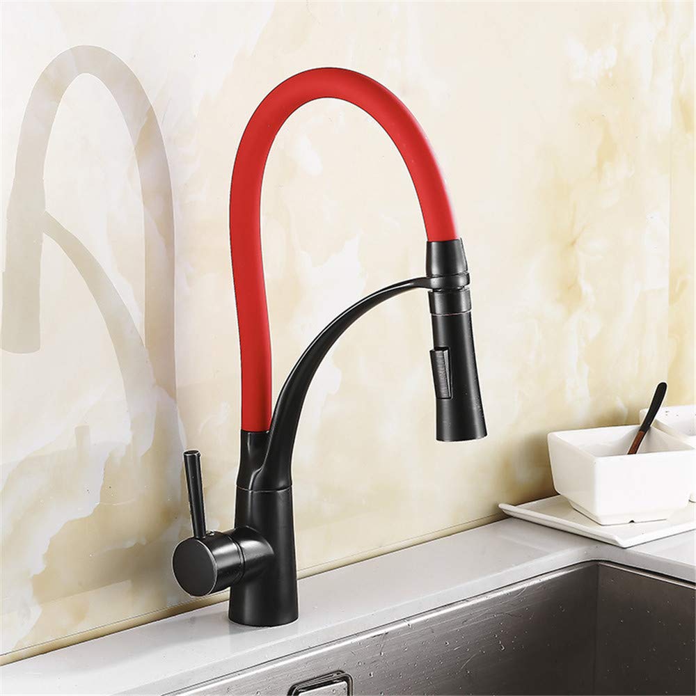 Orbe Rojo Y Negro Grifo De La Cocina Cocina Lavadora Cuenca Del Grifo Del Fregadero Antiguo Grifo De La Ducha De Agua