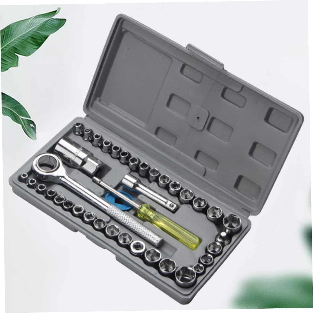 SHINEOFI Kit De Herramientas De Reparación De Automóviles Llaves De Tubo Combinación De Llaves De Tubo Herramientas Manuales De Mango Para Automóviles y Motocicletas