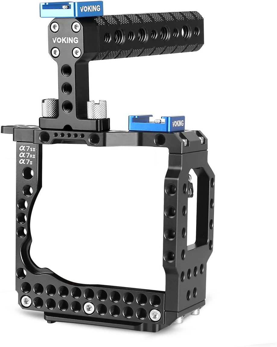 Voking VK-A7S2K Camera Video Stabilizer Cage with Handle for Sony alpha A7SII & A7RII & A7II