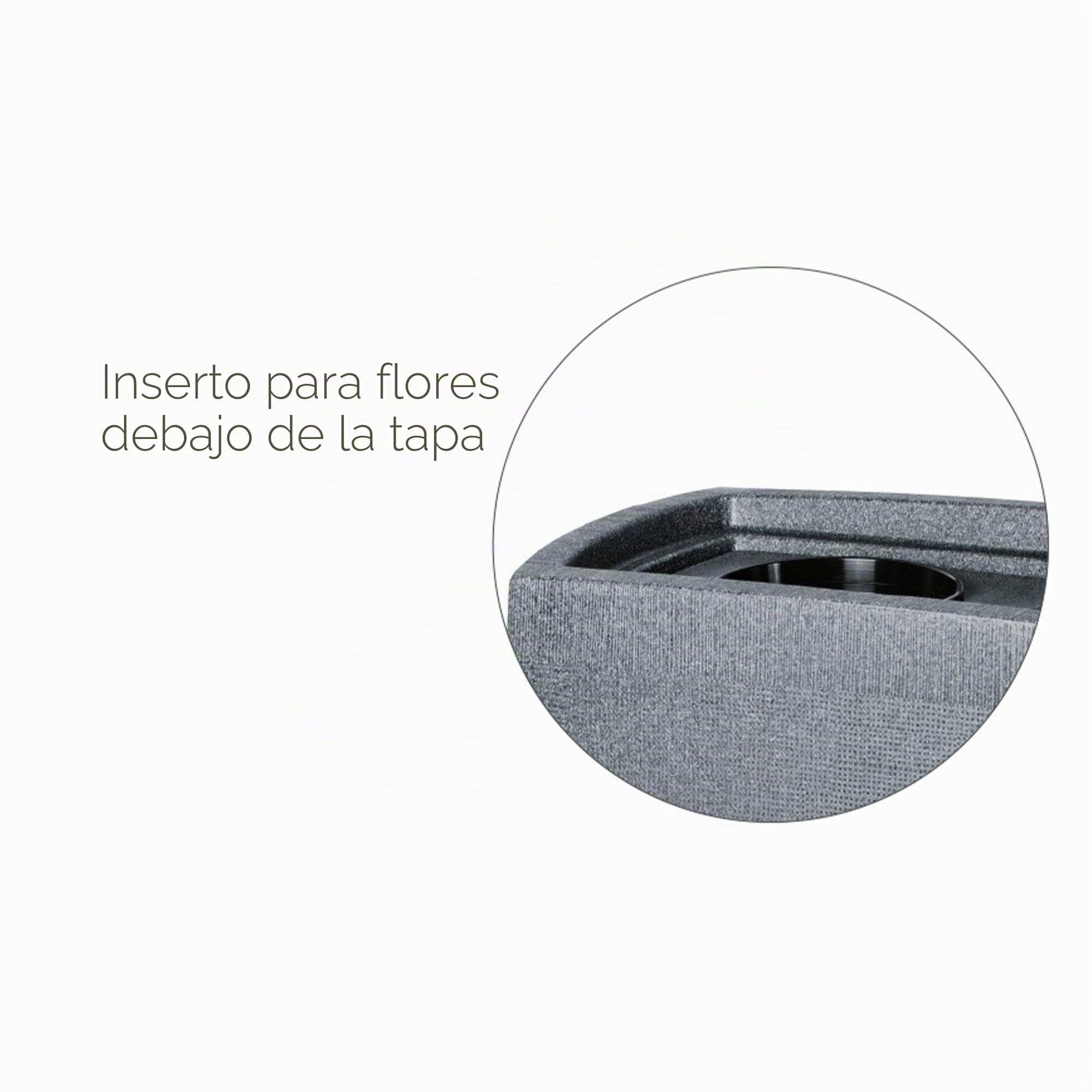Pietra - Depósito de Agua de Lluvia Rectangular (270 litros, Material Resistente a los Rayos UV y a la Intemperie, Resistente a Las heladas, Barril de Lluvia con Tapa y Dos roscas de 3/4 Pulgadas)