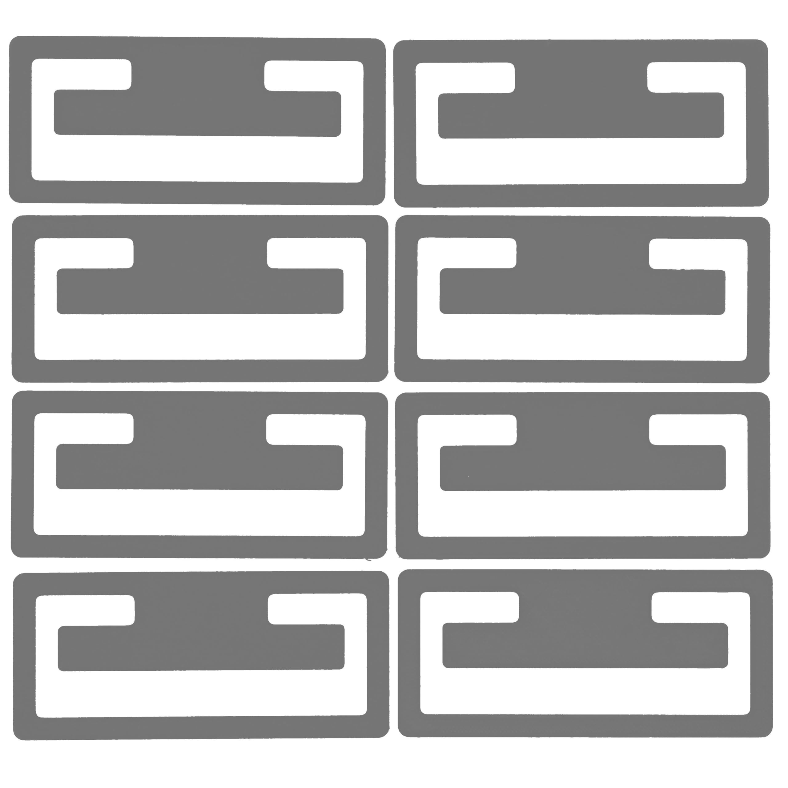 8 Pack Grey Replacement Clips for IKEA Schottis Blinds - Replacement blind clips
