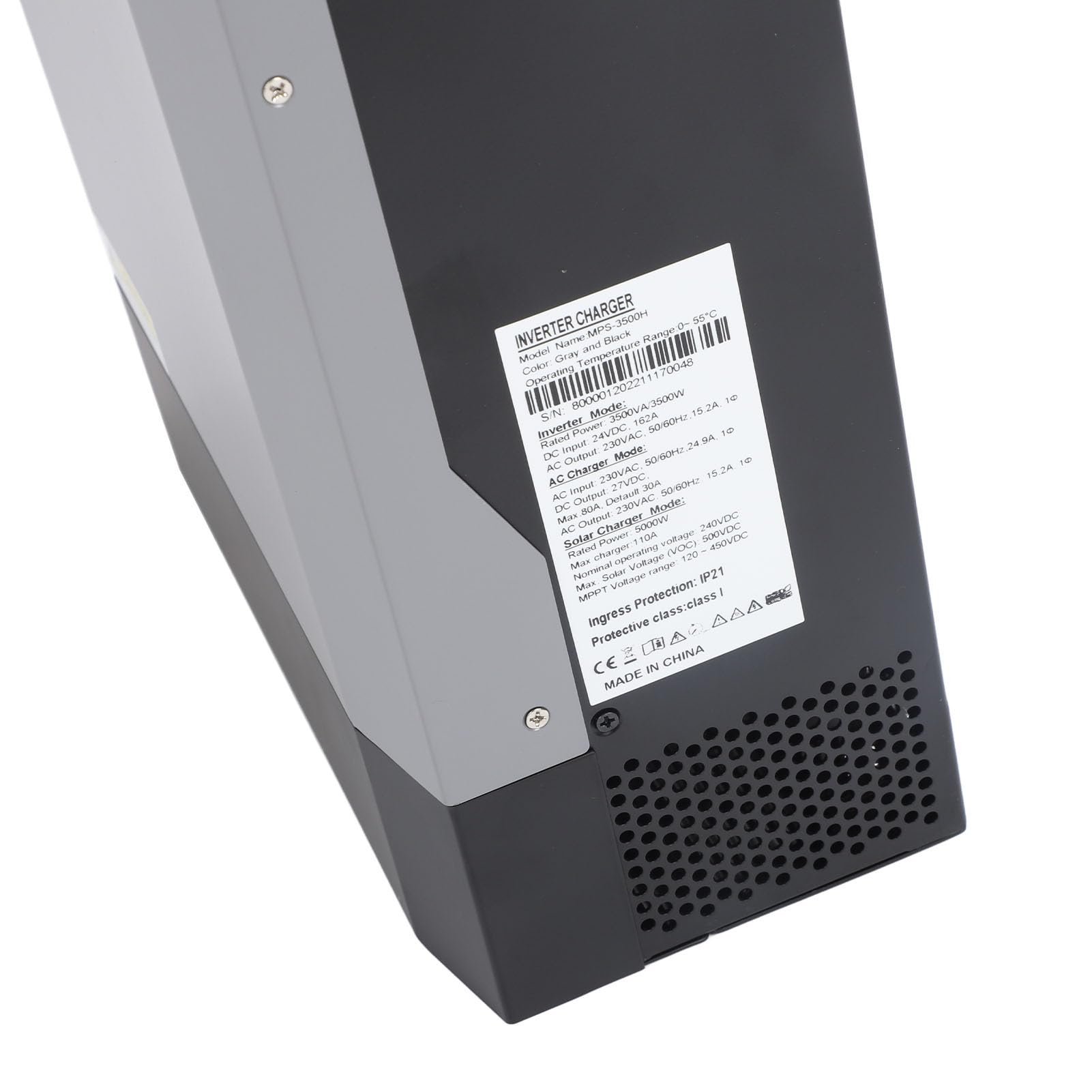 Caricatore Ad Alta Frequenza Inverter a Onda Sinusoidale Pura da 3500 W per la Scuola Domestica e il Monitoraggio Esterno in Lega di Alluminio da 24 V CC a 230 V CA