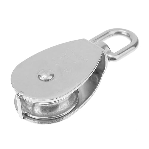 Cuerda de alambre de acero inoxidable de rodillo de 1.969 in que conduce el bloque de polea de cable m50 Grúa de polea de cable de aparejo de grupo