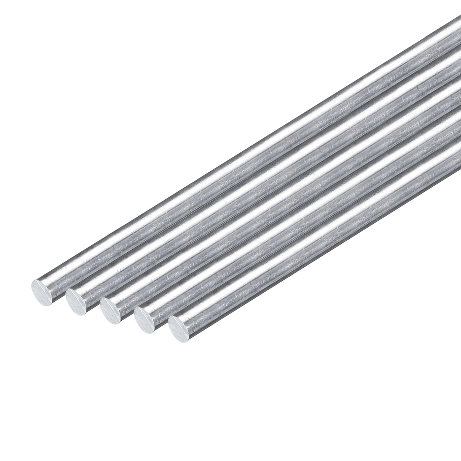 QUARKZMAN 10Pcs Tige Ronde En Aluminium De 1/4"(7mm) De Diamètre, Longueur 13"(330mm) Barre Pleine En Aluminium 6061 Pour L'industrie La Construction Bricolage Artisanat