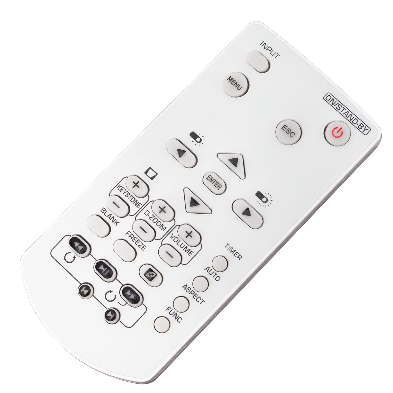 VINABTY YT-141 Mando a Distancia de Repuesto Aptos para Casio Projector XJ-V100W XJ-V10X XJ-F200WN XJ-F210WN XJ-V110 XJ-F10X XJ-F20XN XJ-F100W XJ-V110W XJ-UT310WN XJ- F100W