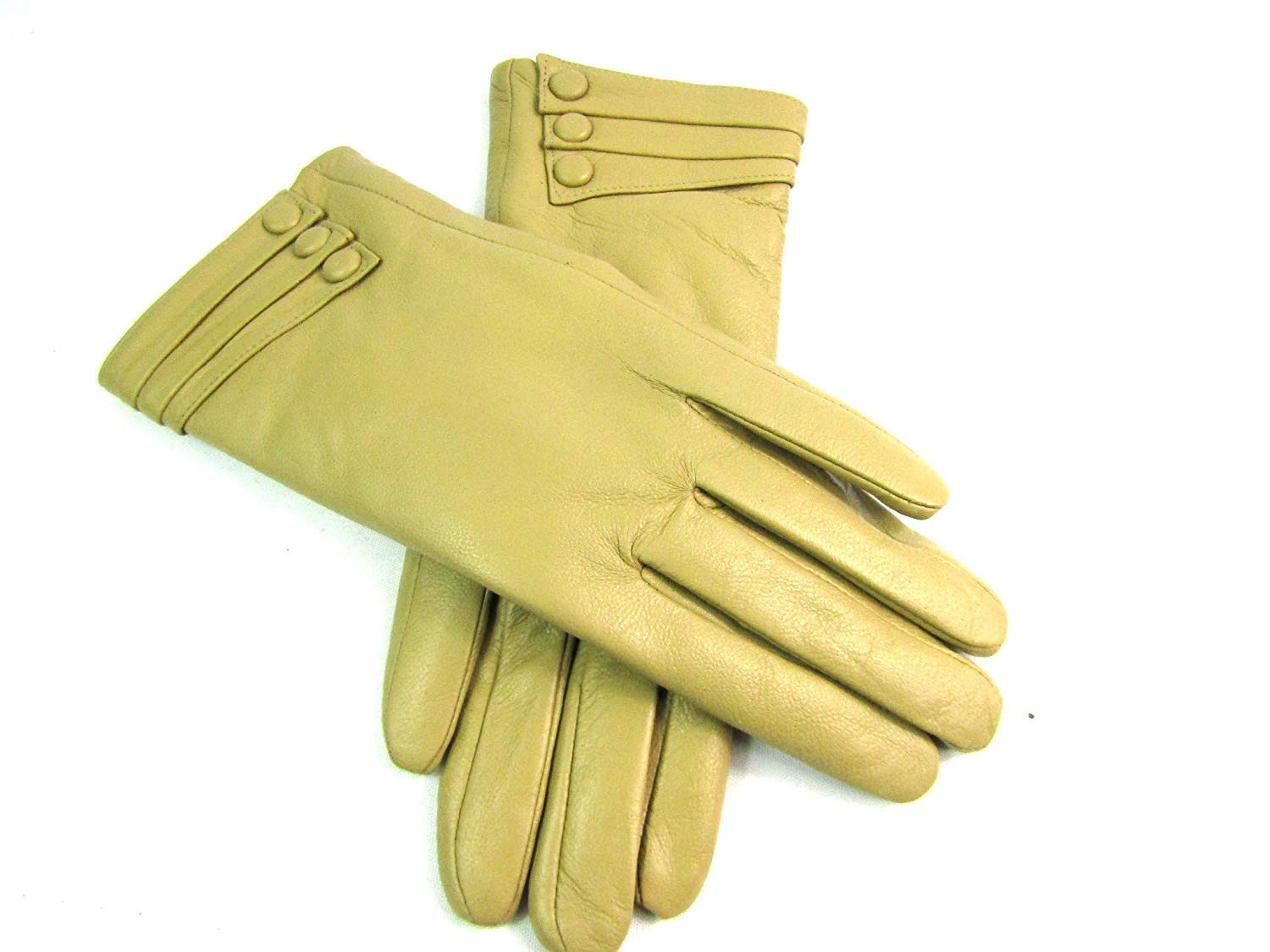 Unbekannt Damen Weiches Premium Leder Handschuhe Vollständig Gefüttert