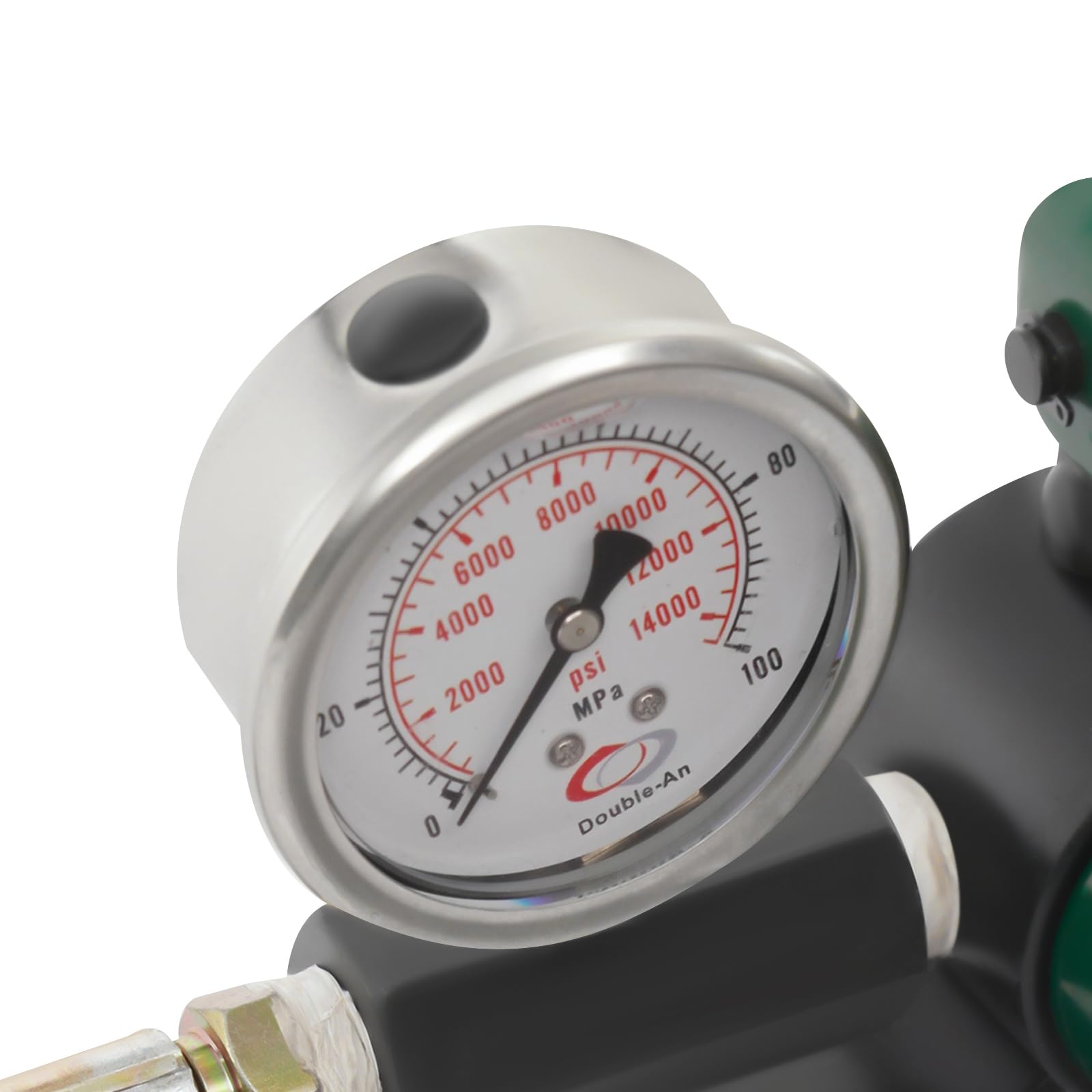 Martinetto idraulico da 20 tonnellate + pompa manuale cp-180 con manometro, kit di alimentazione per martinetto idraulico a basso profilo da 2 pollici, piccolo martinetto idraulico portatile da 20 t