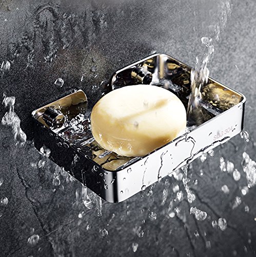 Sumnacon Soap Dish Holder Stainless Steel Wall Mounted, Heavy Duty Soap Tray,Shower Soap Saver,Sponge Holder For Bathroom Shower Kitchen Counter Top (Silver) #TOP6
