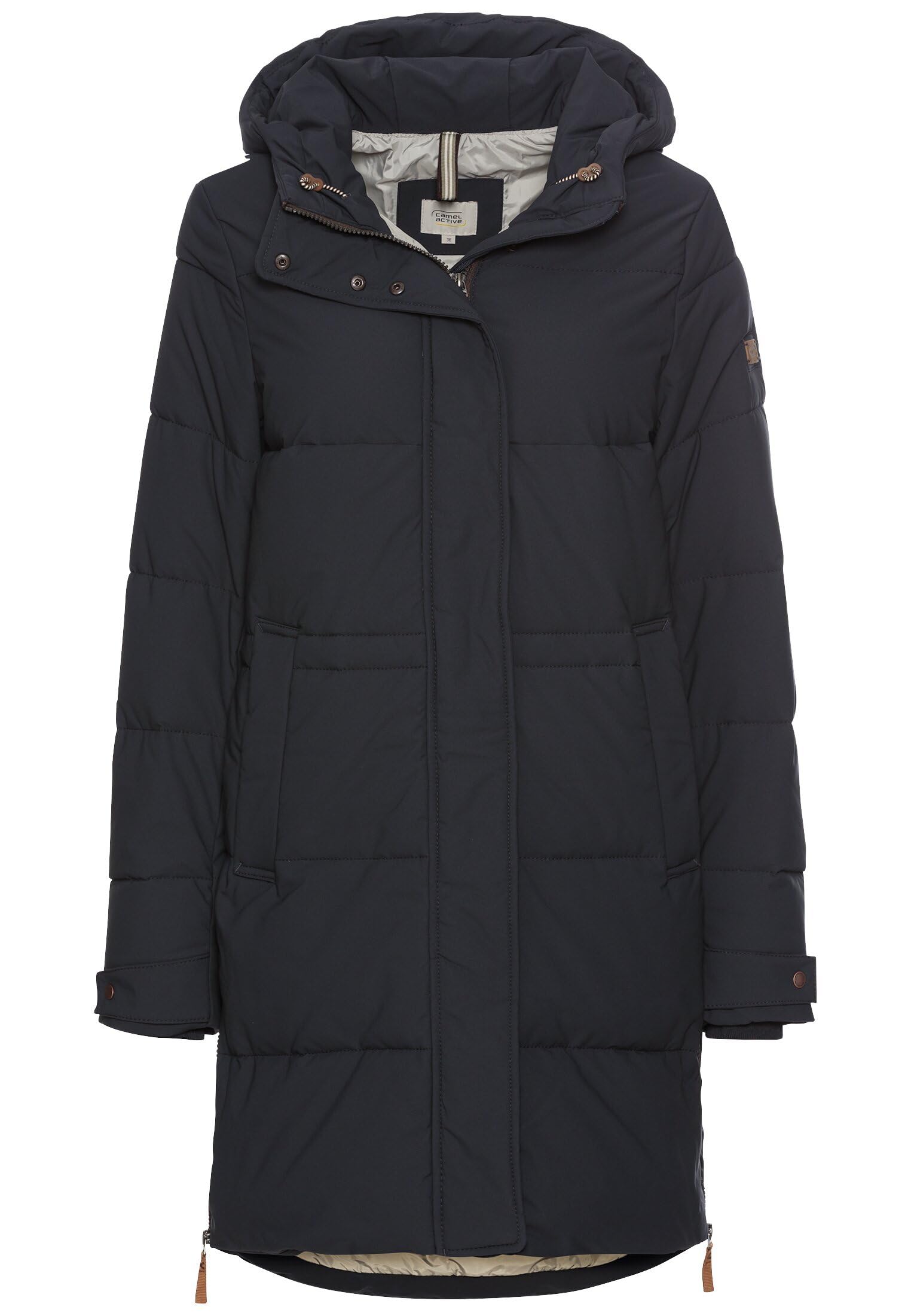 camel active Damen Gesteppte Jacke mit daunenartiger Füllung