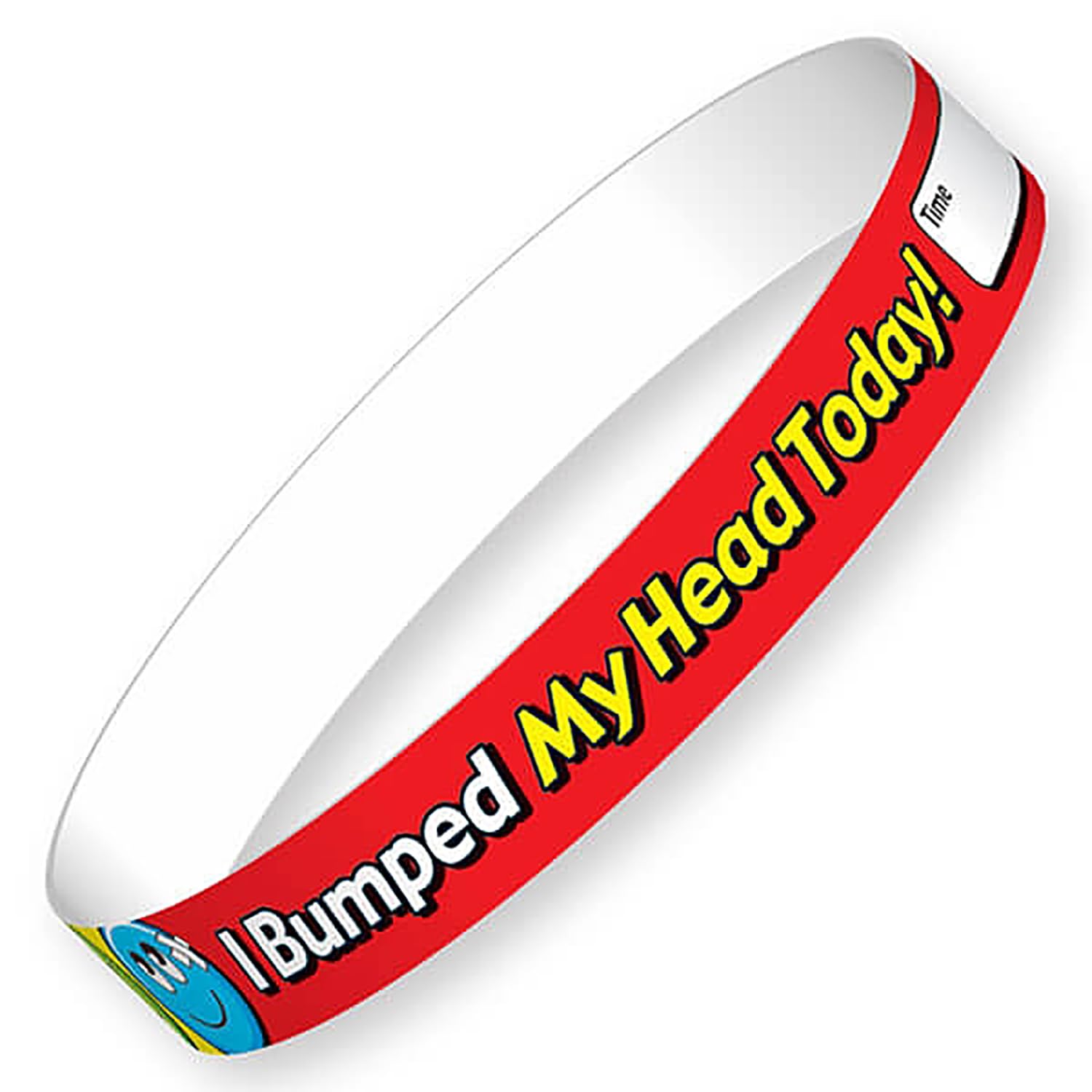 20 I Bumped My Head Today First Aid Childrens Pupils School Teachers Health Safety Wristbands 13x220mm Brainwaves Primary Teaching Services