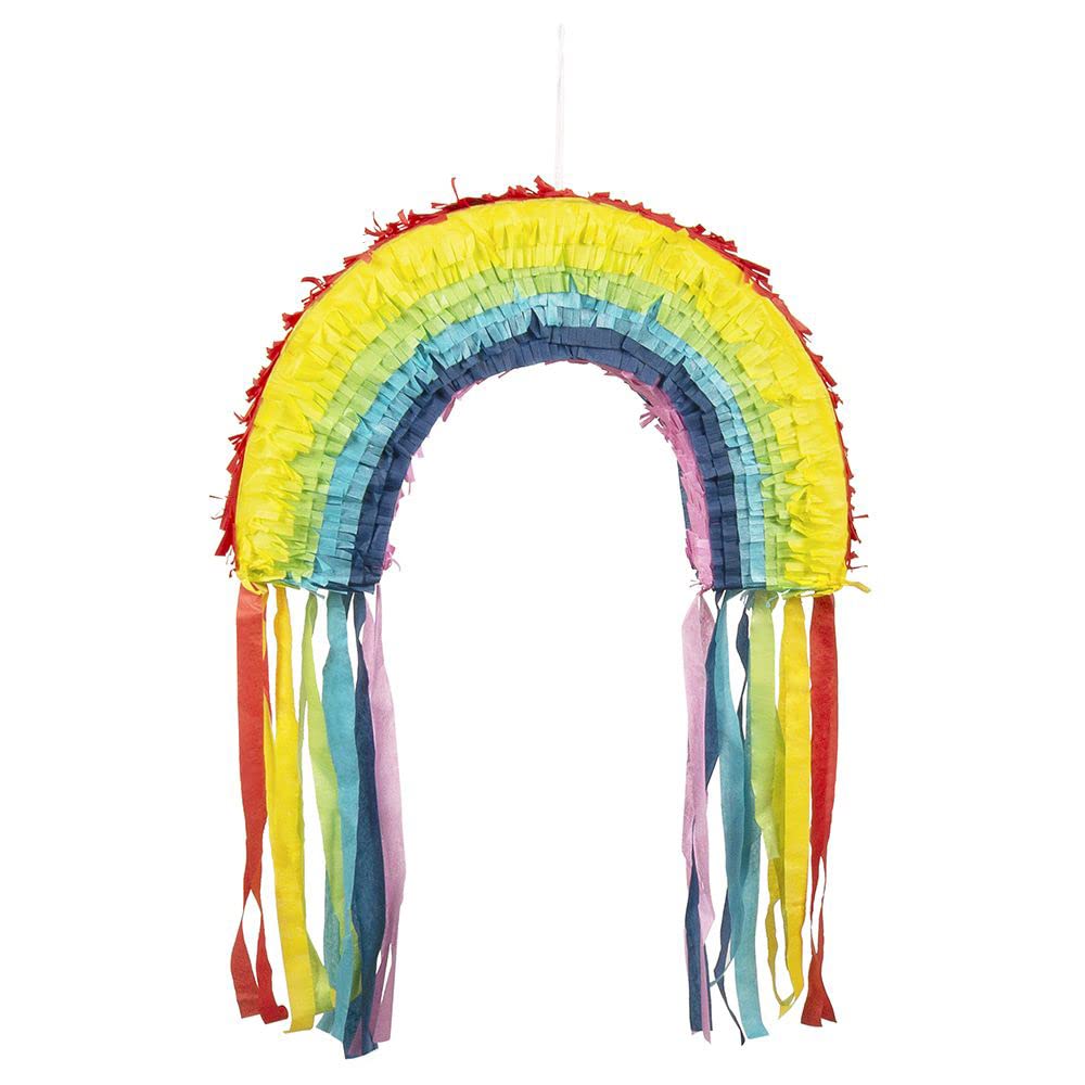 Boland 44729 – Rainbow Pinata, Size 23 x 35 cm, Multi-Colour, Birthday, Decoration, Gifts, Sweets, Party, Christopher Street Day