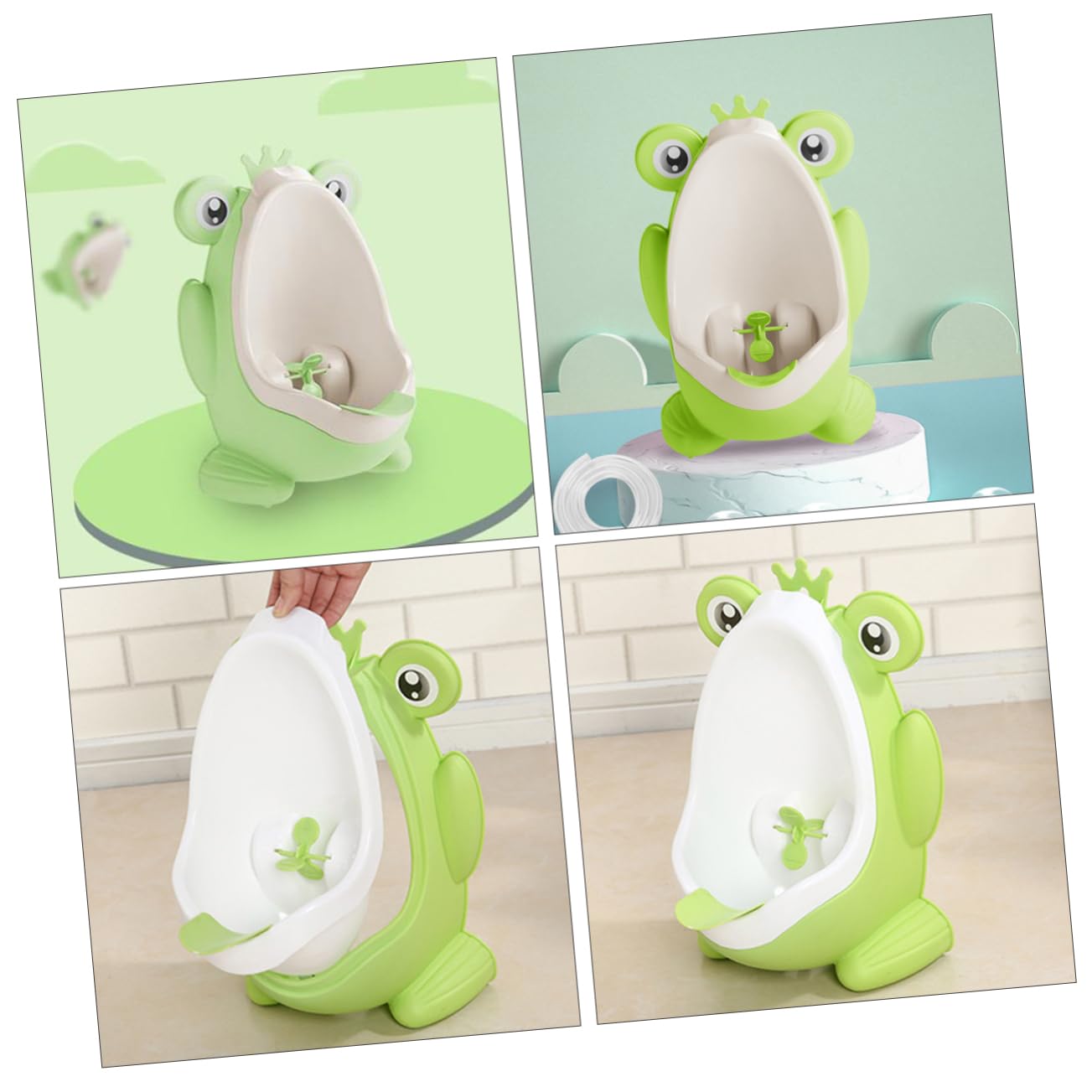 Orinal Infantil de Pared Ajustable en Altura, Pp Verde