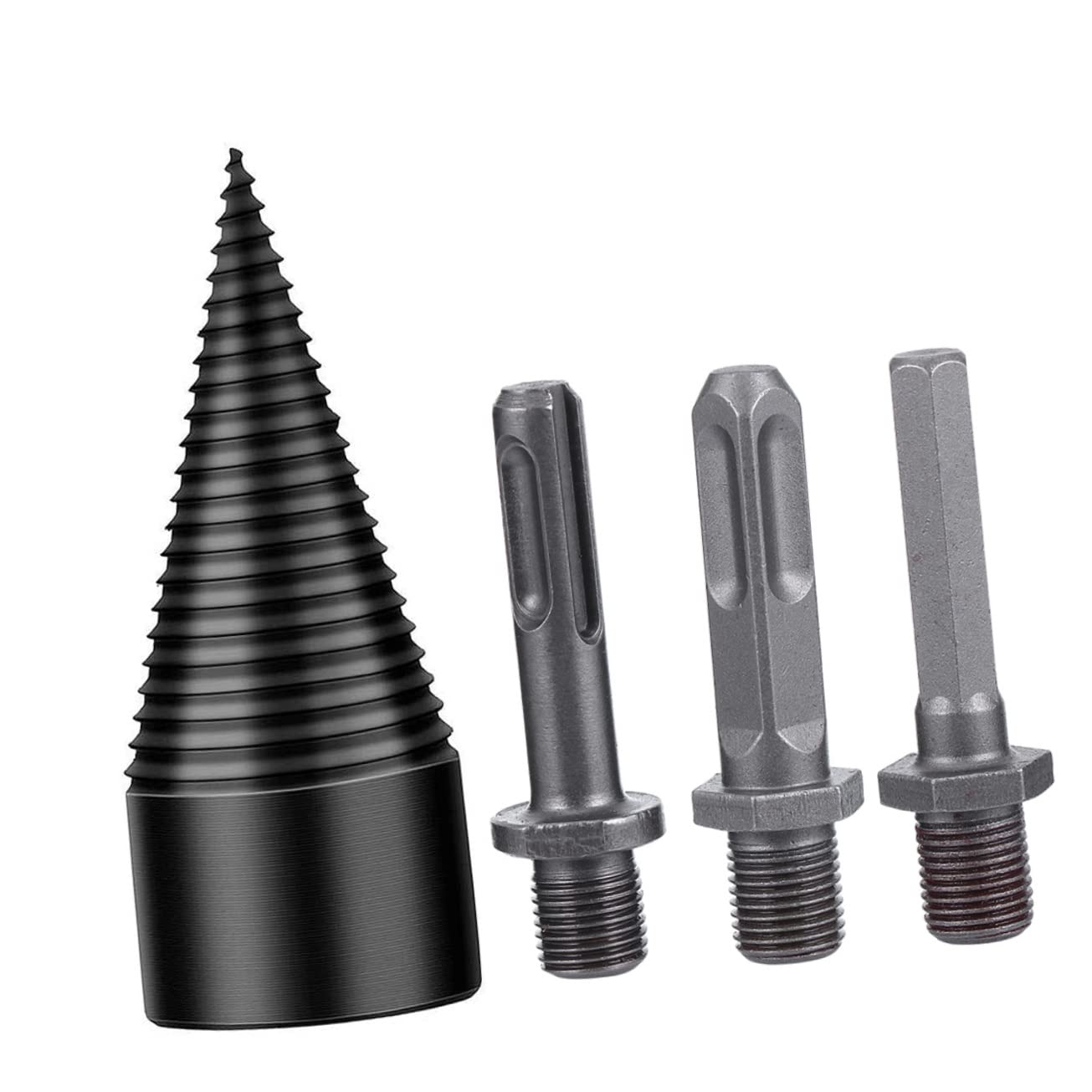 POPETPOP Punta in Acciaio per Spaccare Legna di Punte per Trapano Mano Utensile per Lavorazione Legno Spaccalegna Efficiente per Separare Tronchi