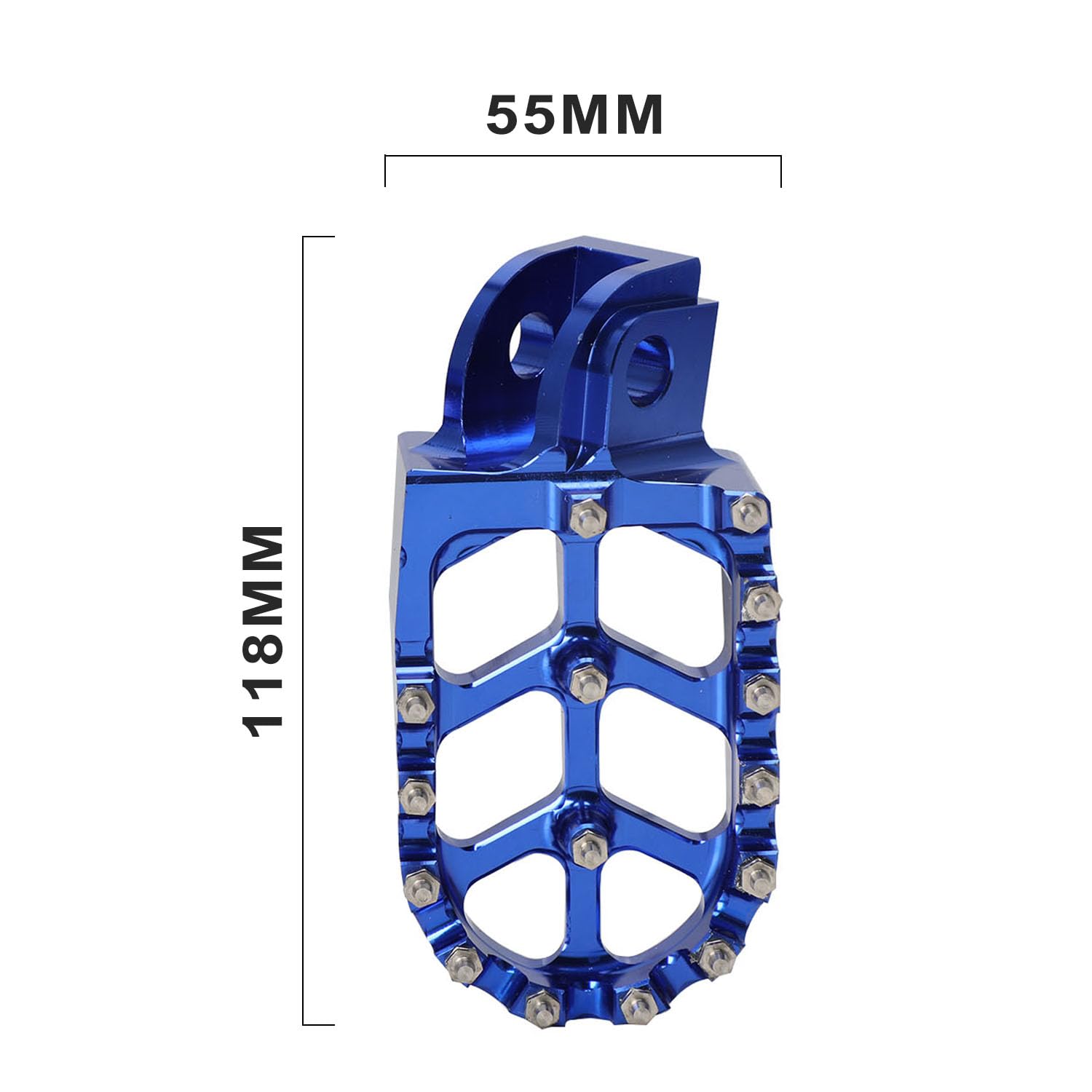Motorrad-Fußrasten für Sherco, Dirt Bike Fußrasten CNC-Aluminium für Sherco 125 SE 250 SE 300 SE 250/300 SEF 450/500 SEF 2012-2023 Enduro Motocross Pit Dirt Bike Blau