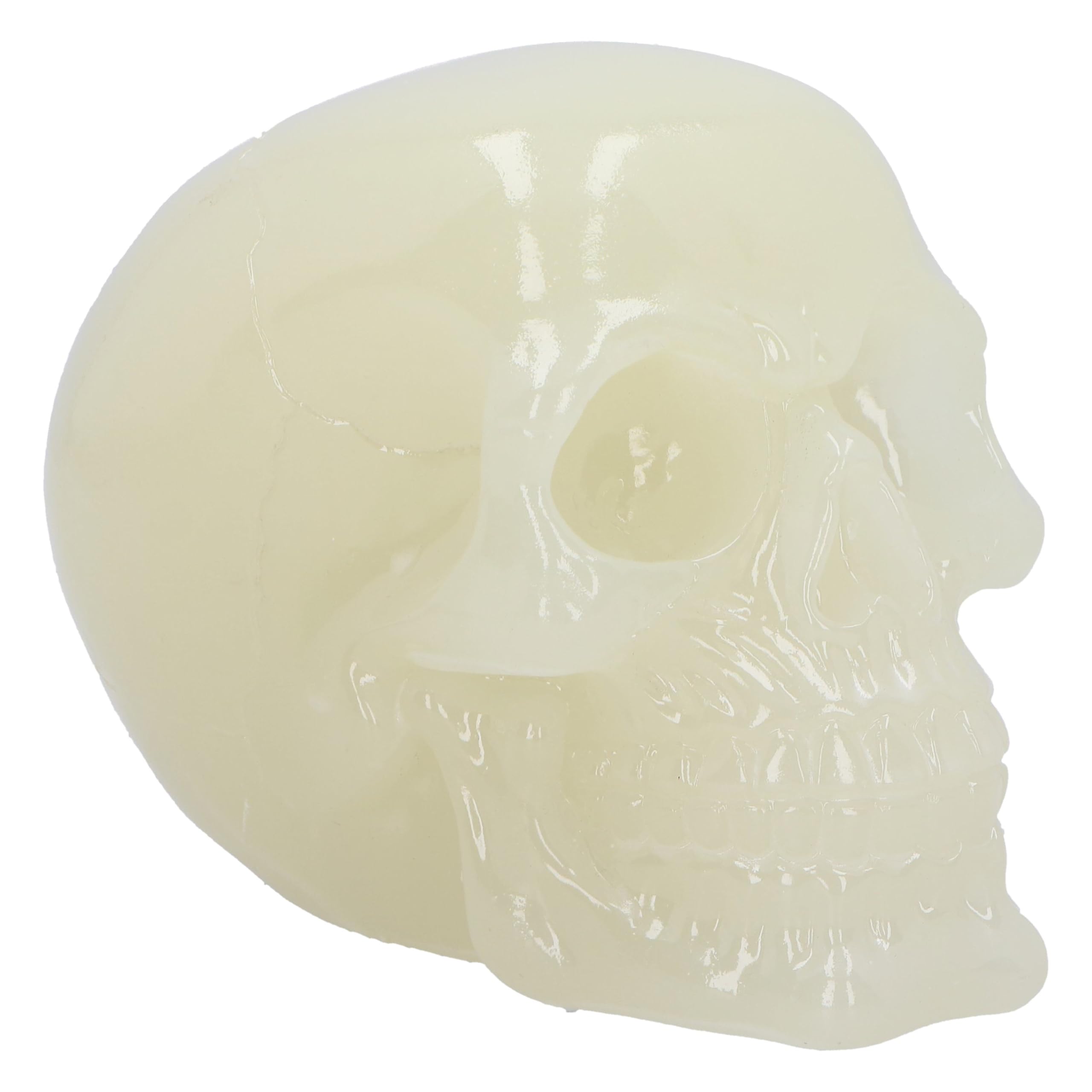 Nemesis Now Luminous Green Phosphorescent Glow In Dark Skull (Medium) 13.5Cm, Resin, Cast In The Finest Resin, Expertly Hand-Painted