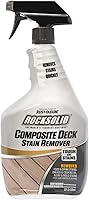 Rust-Oleum RockSolid Composite Deck Stain Remover, 32 oz - Biodegradable Spray for Tough Food, Grease & Paint Stains on Decks & Patios