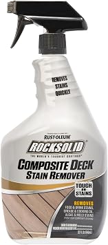 Rust-Oleum 350551 RockSolid Composite Deck Stain Remover, 32 Ounce