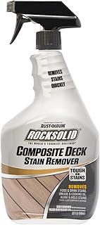 Rust-Oleum 350551 RockSolid Composite Deck Stain Remover, 32 Ounce
