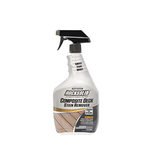 Rust-Oleum 350551 RockSolid Composite Deck Stain Remover, 32 Ounce