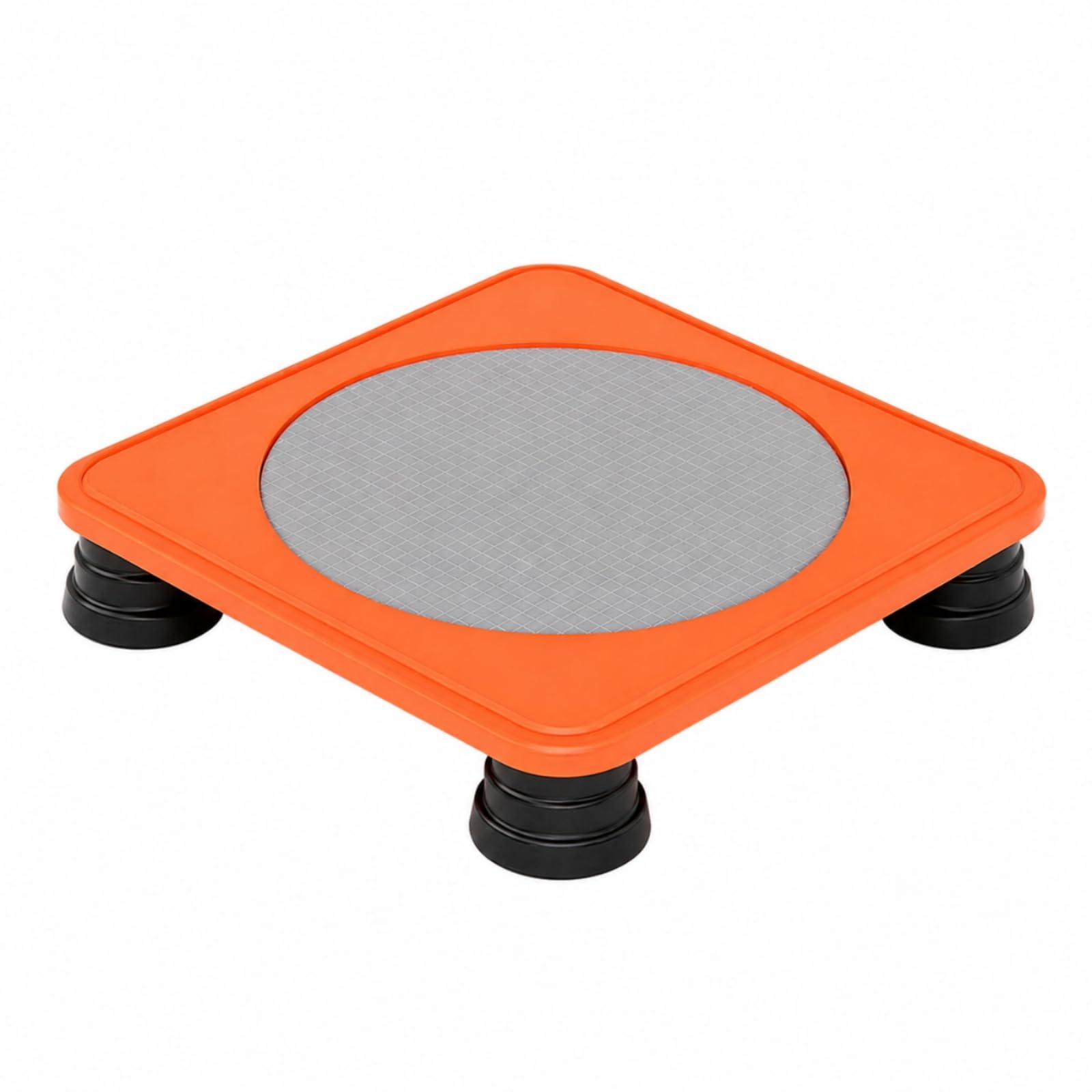 F Fityle Trampolino per Bambini Mini Trampolino per Casa Tappeto Elastico per Attività Fisica Piedini Corti Antiurto in PP Struttura Stabile a Impatto Leggero, Arancione