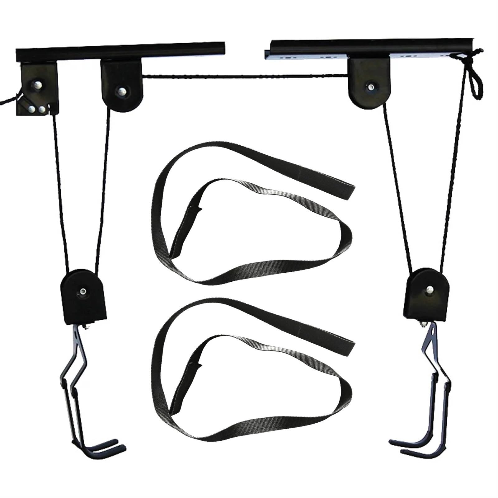 Kajak-deckenlift Universal Deckenmontage Hebezeug Lagerung Garage Kleiderbügel Lift for bis zu 60kg Praktisches Fahrradzubehör Garagen-lagerlift