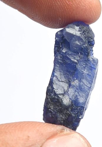Miniatura 3 de GEMHUB Piedra preciosa suelta de zafiro azul crudo con certificación Egl natural de 22.00 ct para la fabricación de joyas, Gema, azul